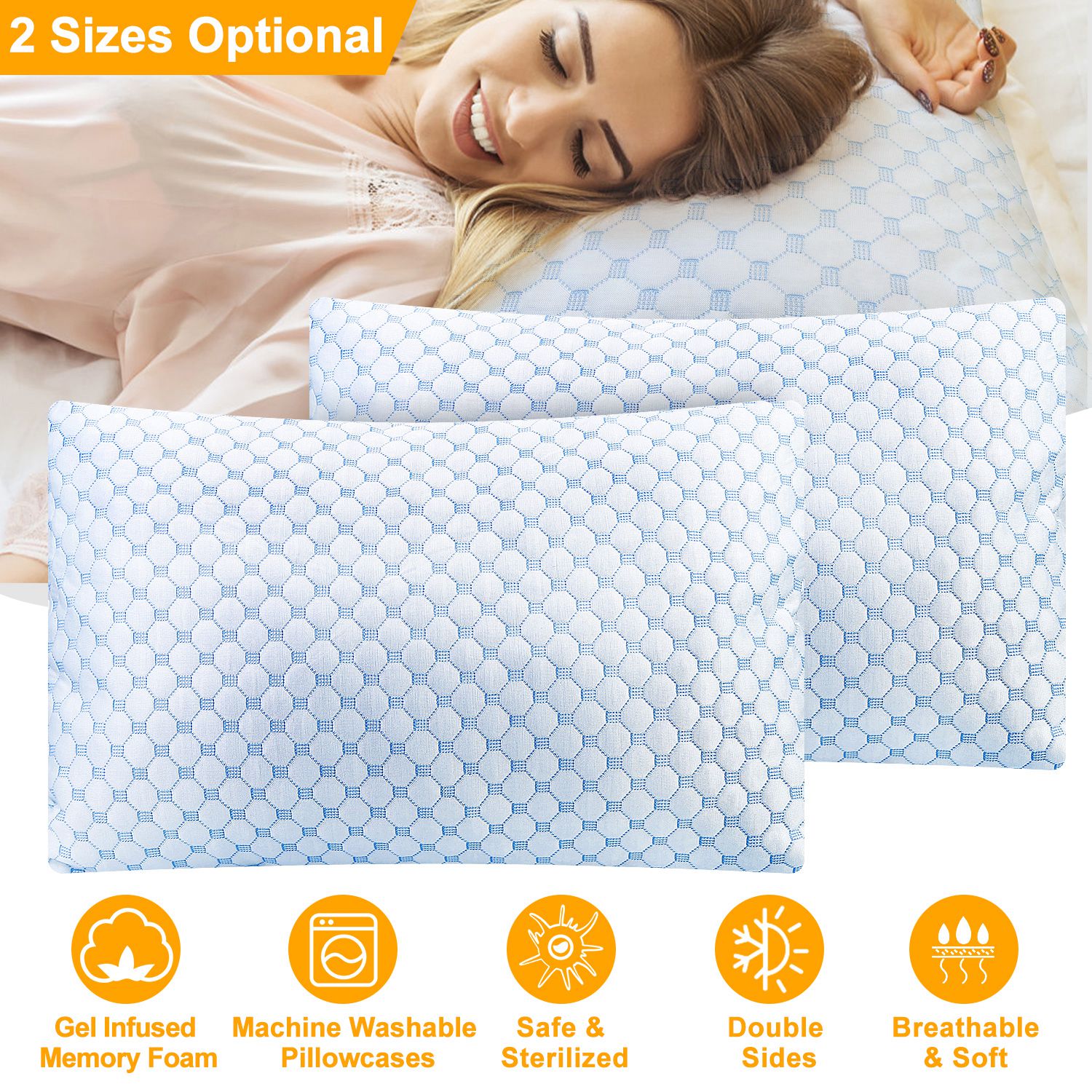 Better Sleep collection — Jarixo cooling memory foam pillow