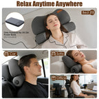 Heated Neck Pillow – Memory Foam Cervical Support with 3 Heat Levels & Auto Shutoff
