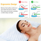 Cooling Memory Foam Pillow – Gel Infused with Adjustable Fill (1 or 2 Pack)
