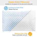 Cooling Memory Foam Pillow – Gel Infused with Adjustable Fill (1 or 2 Pack)