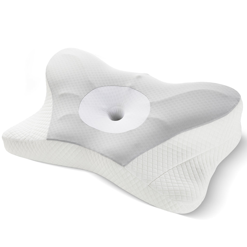 Ergonomic Memory Foam Neck Pillow – King Size for Better Sleep