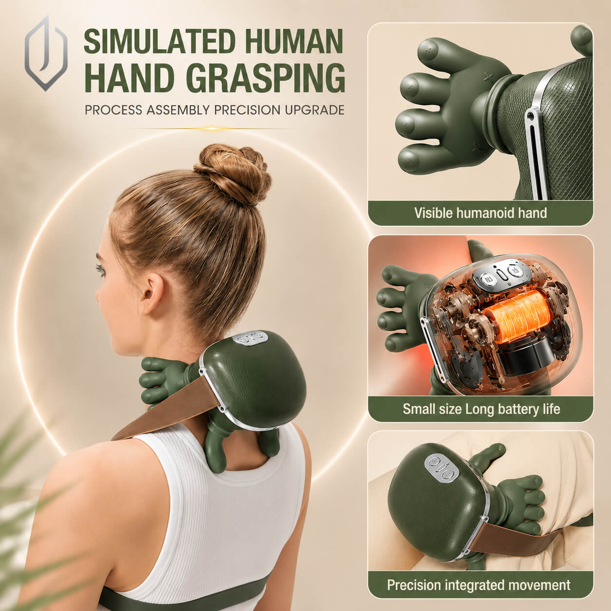 4D Neck & Shoulder Massager with Heat, Cordless Secondary image