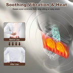 Jarixo 3-in-1 Electric Lumbar Massager with Heat, Vibration and Airbag Traction for Daily Back Comfort and Relaxation