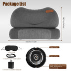 Heated Neck Pillow – Memory Foam Cervical Support with 3 Heat Levels & Auto Shutoff