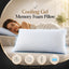 Cooling Gel Memory Foam Pillow – King, Adjustable Fill
