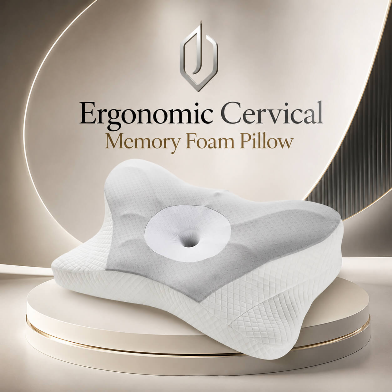 Ergonomic Cervical Memory Foam Pillow Main image