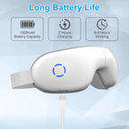 Heated Eye Massager: Air Compression &amp; Music for Tired, Strained Eyes