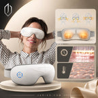 Heated Eye Massager: Air Compression &amp; Music for Tired, Strained Eyes