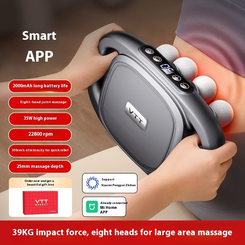 Massage Gun Deep Tissue – 16 Heads & 30 Intensity Levels for Full Body Relaxation