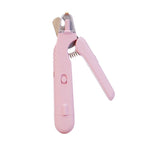 2-in-1 LED Pet Nail Clippers with Safety Light for Dogs & Cats