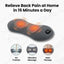 Back Massager in a dark gray fabric cover with two orange heat zones and a control button for air traction, vibration and heat