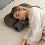 Heated Neck Pillow – Memory Foam Cervical Support with 3 Heat Levels & Auto Shutoff
