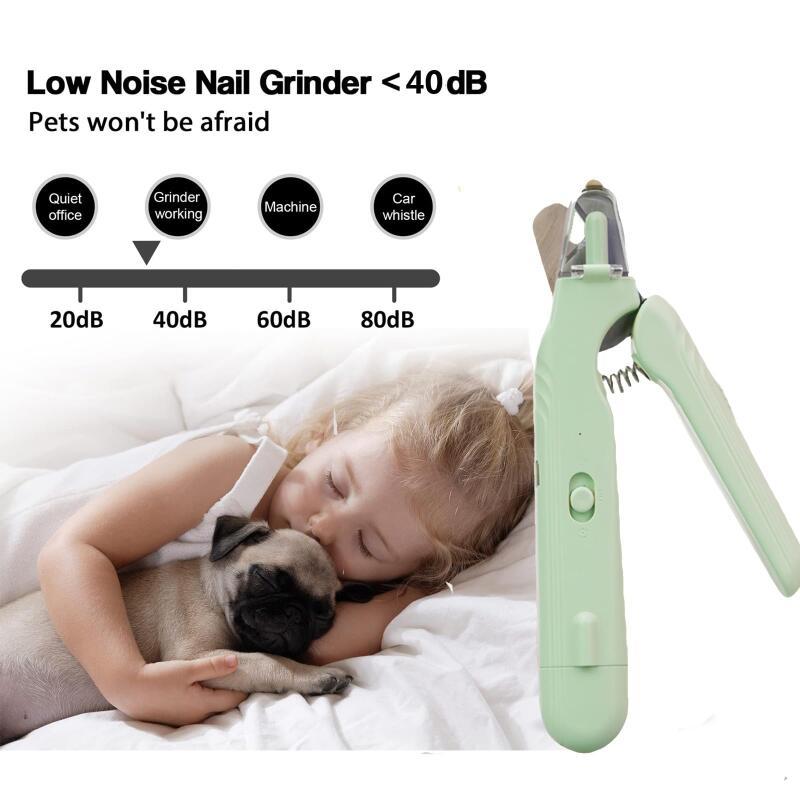 2-in-1 LED Pet Nail Clippers with Safety Light for Dogs & Cats