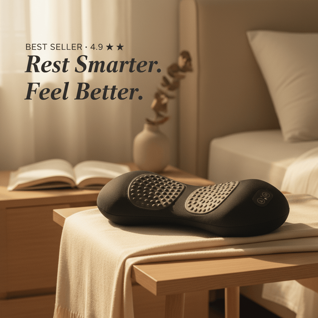 Jarixo 3-in-1 Electric Lumbar Massager with Heat, Vibration and Airbag Traction for Daily Back Comfort and Relaxation
