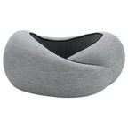 Jarixo U-shaped memory foam travel neck pillow with adjustable closure and storage bag
